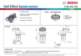 Bosch Hall Effect Speed Sensor
